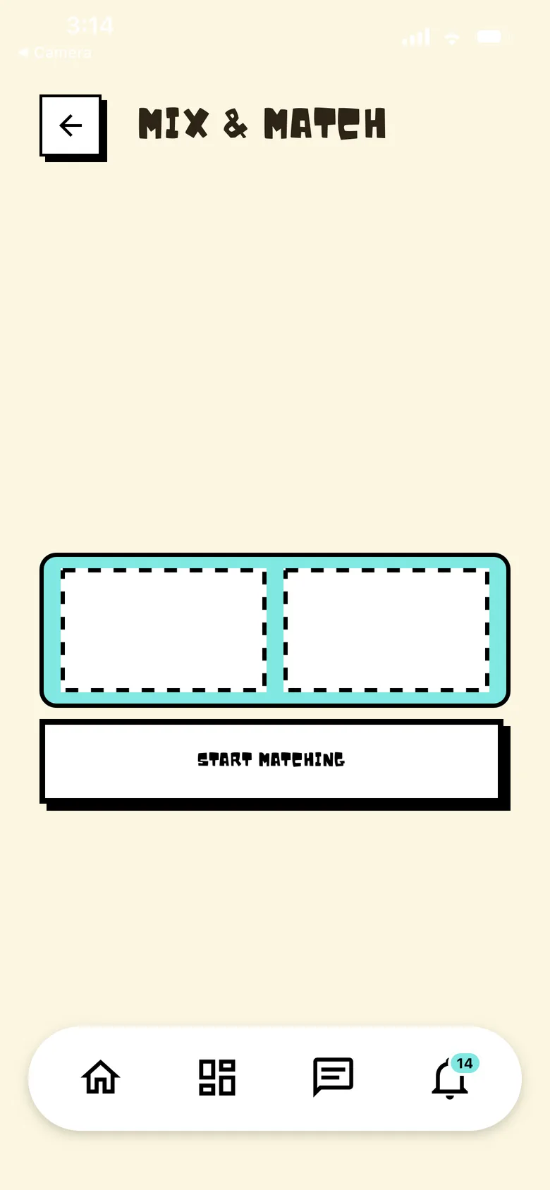 Salonat: Mix and Match start matching screen