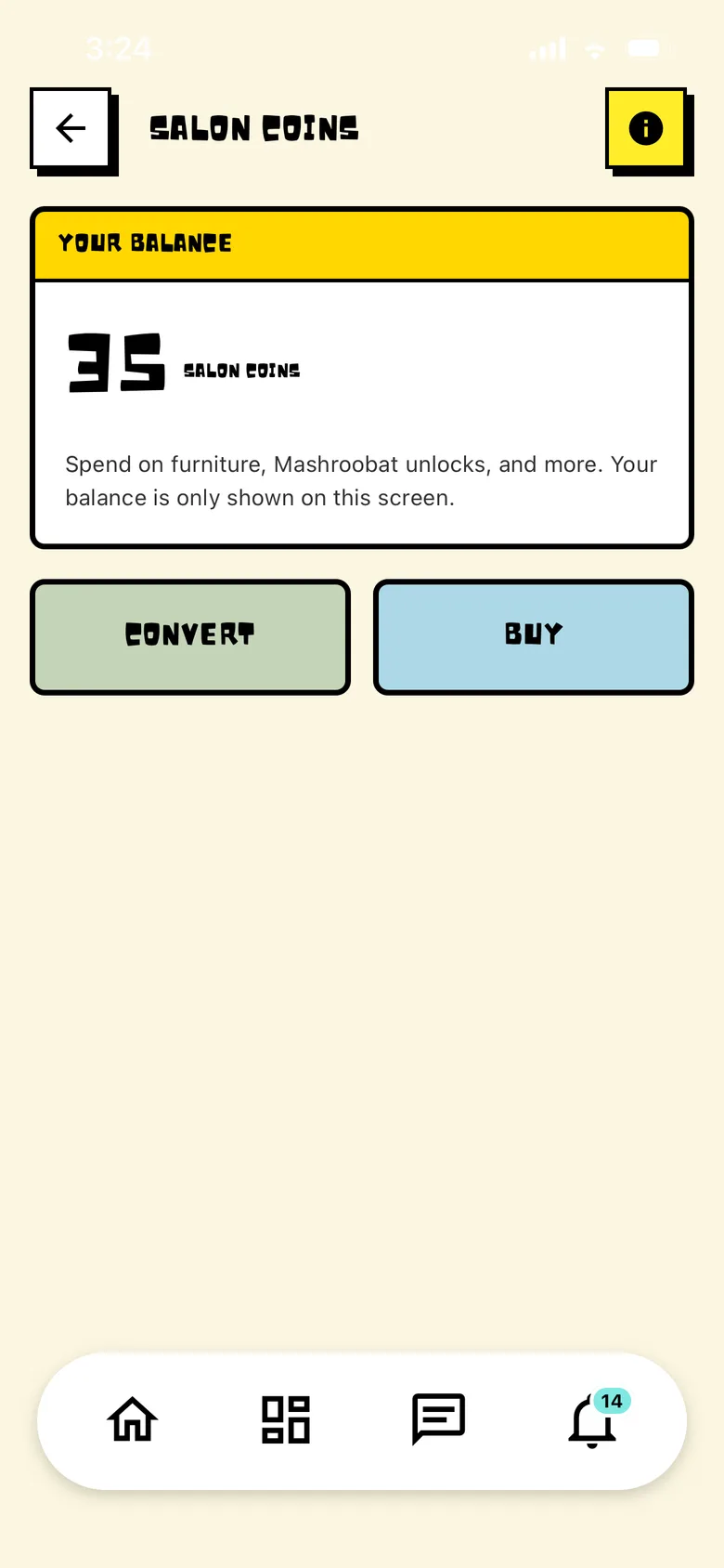 Salonat: Salon Coins screen
